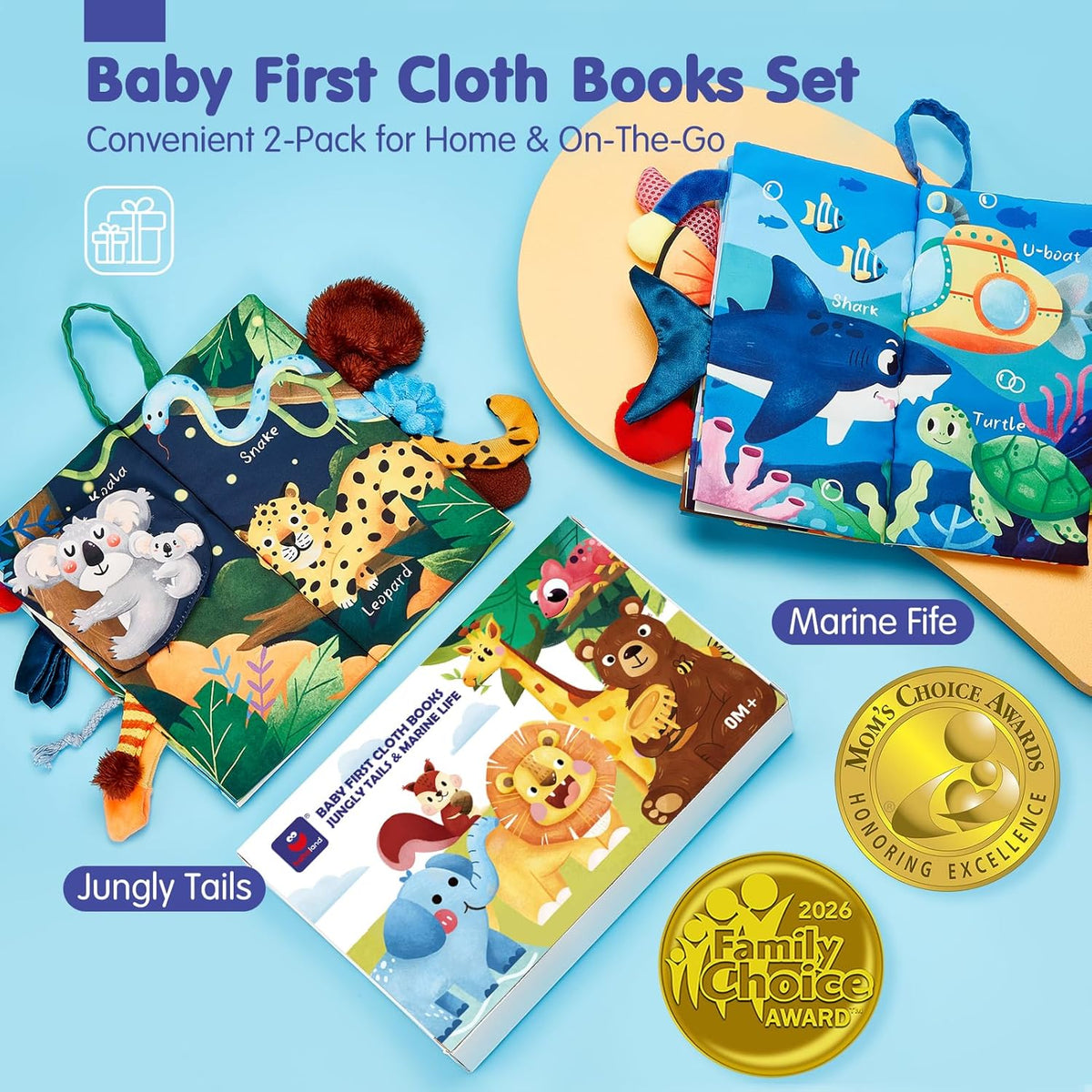 Crinkle cloth books, 2-pack, view 2
