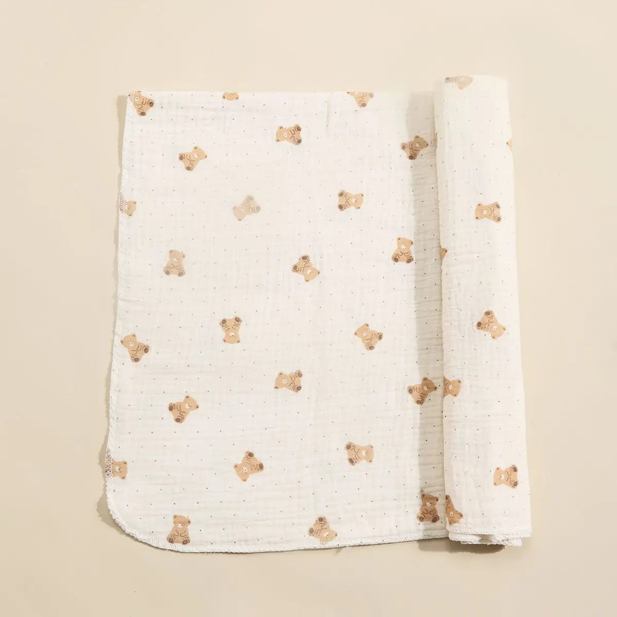 Adorable Cotton Muslin Baby Swaddle Blanket - Soft, Breathable, and Perfect for Newborns!