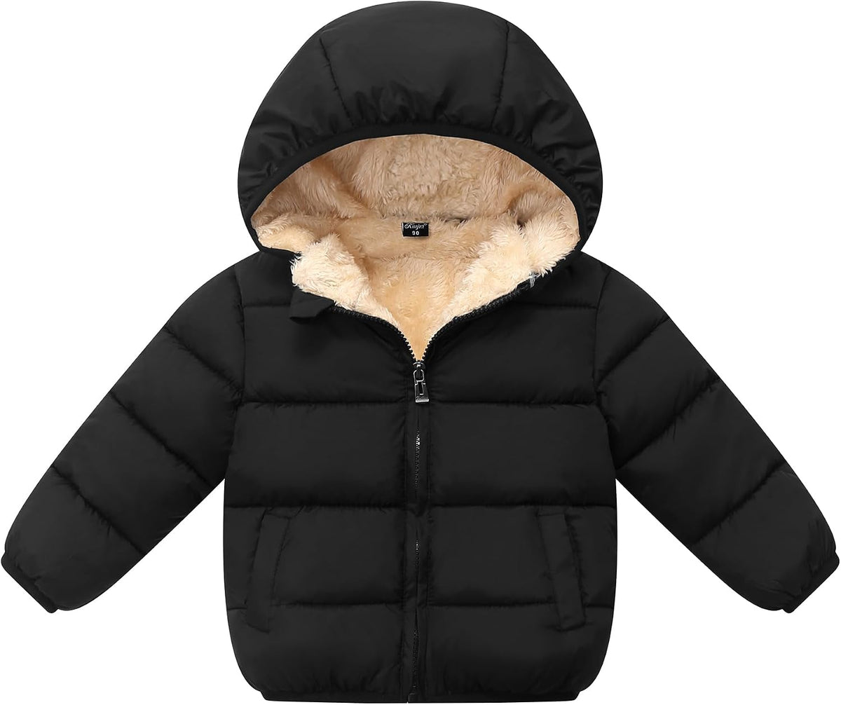 Hooded puffer winter coat