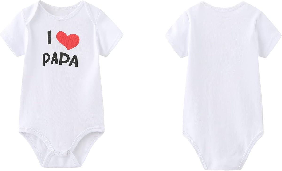 Short Sleeve Newborn Bodysuit and Pants Set for Infants - Unisex Baby Clothing