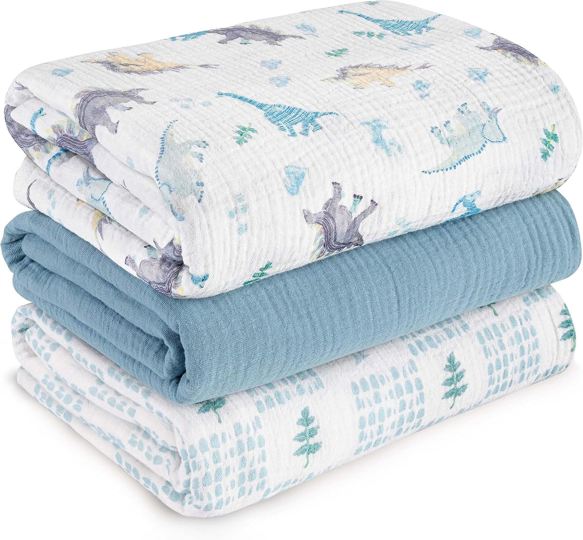 Muslin swaddle blankets, 3-pack, view 8