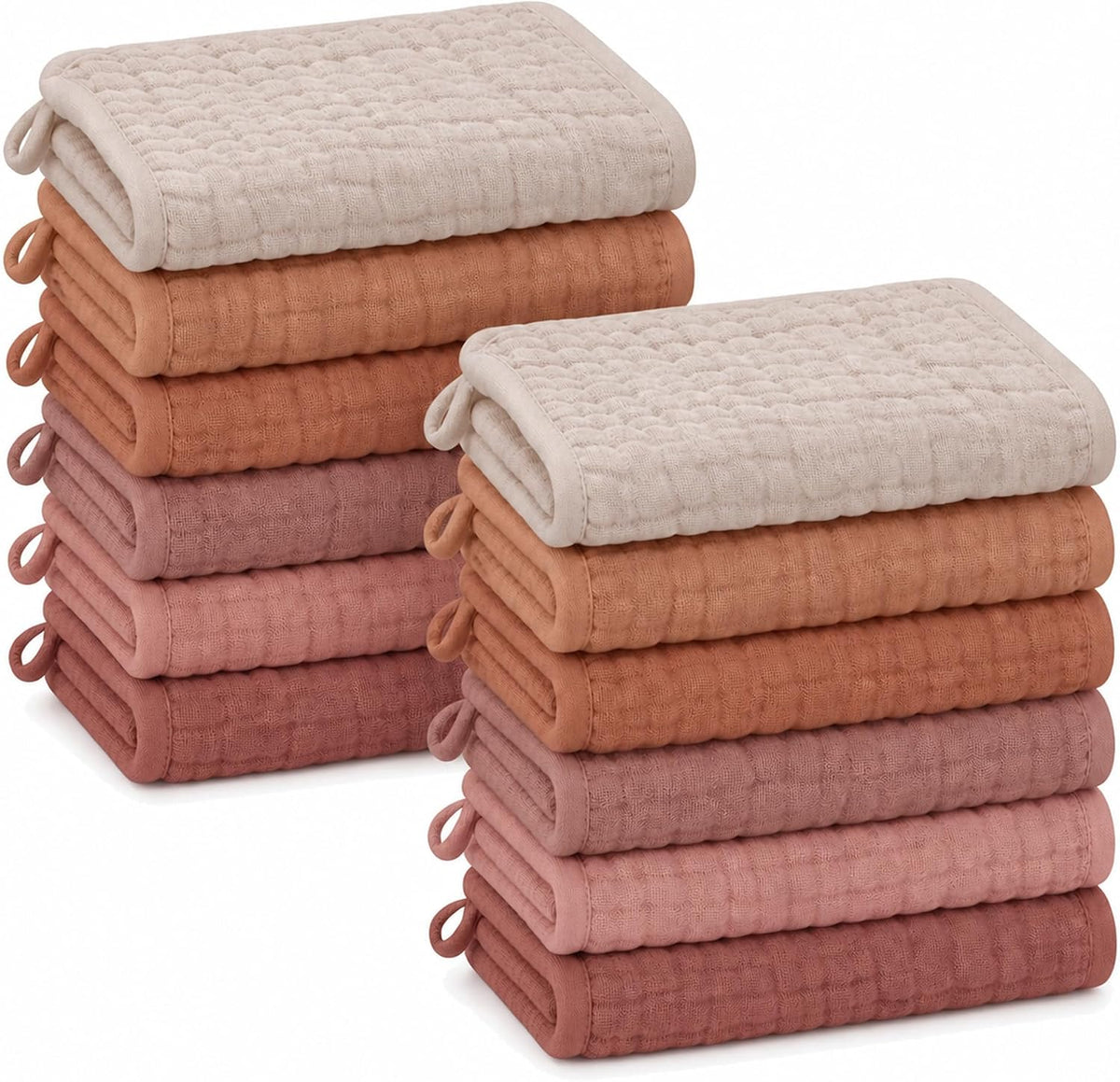 Muslin baby washcloths, 12-pack, view 13