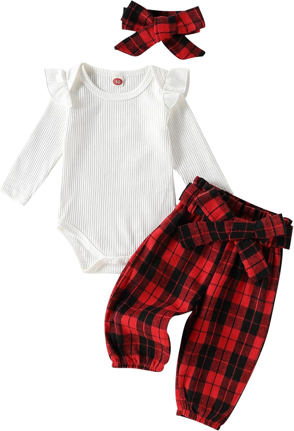 Newborn Infant Girl Clothes Rib Knit Romper Daisy Print Pants Headband Baby Clothes for Girls 0 3 6 12 18 24 Months