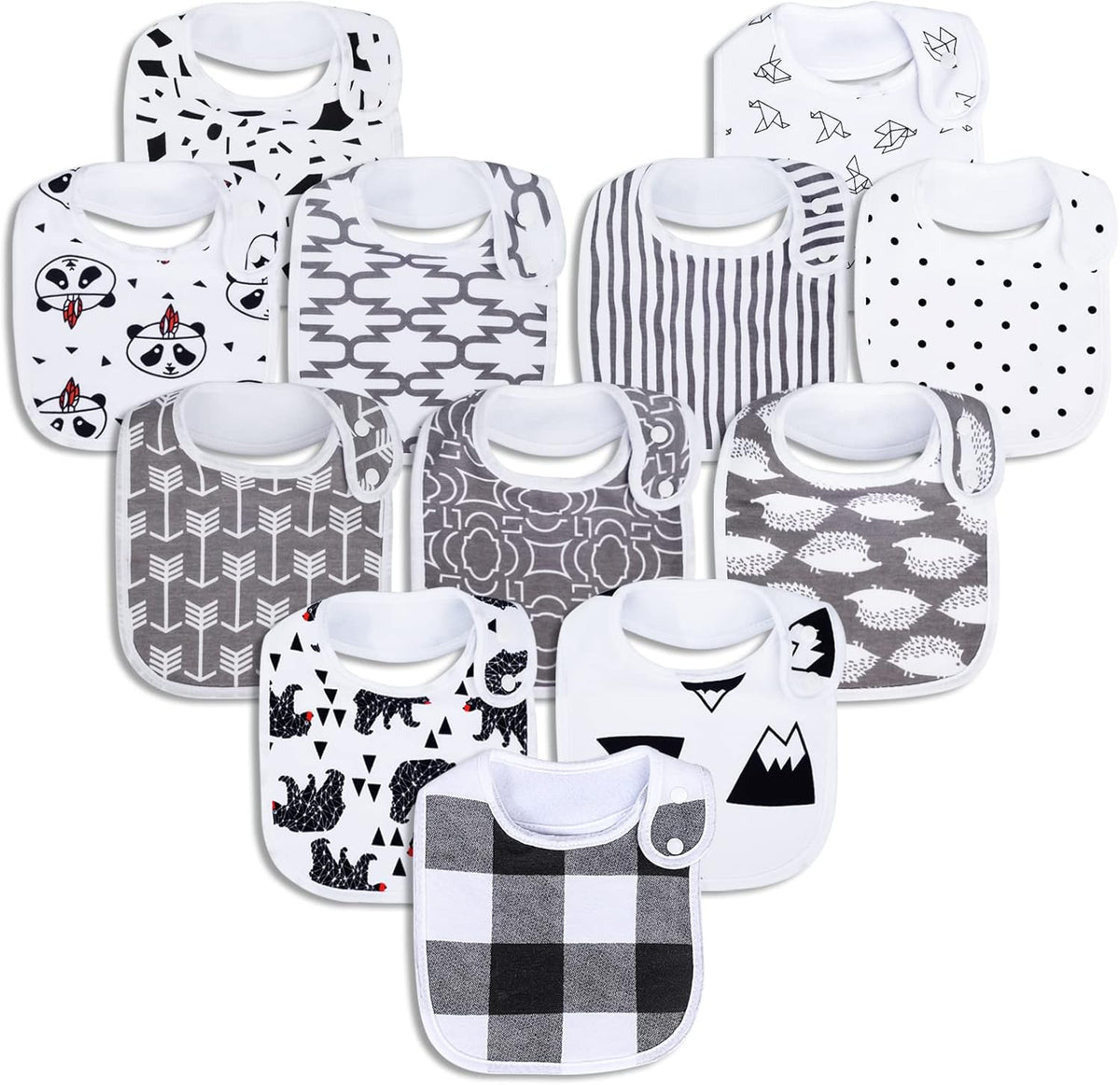 Stylish & Soft Cotton Bandana Bibs Set for Newborns - Unisex, Absorbent, Perfect for Boys & Girls (3-36 Months)