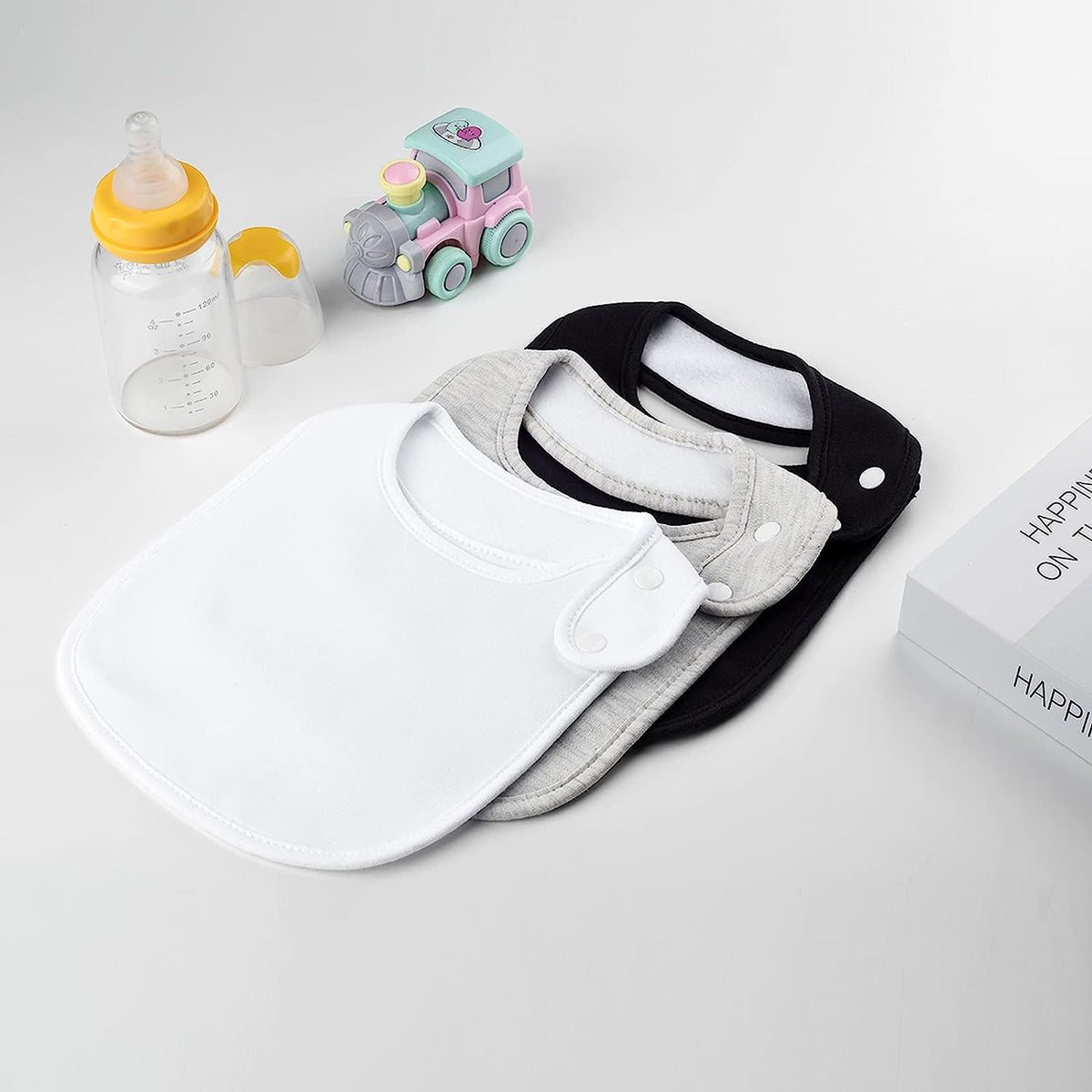 Stylish & Soft Cotton Bandana Bibs Set for Newborns - Unisex, Absorbent, Perfect for Boys & Girls (3-36 Months)