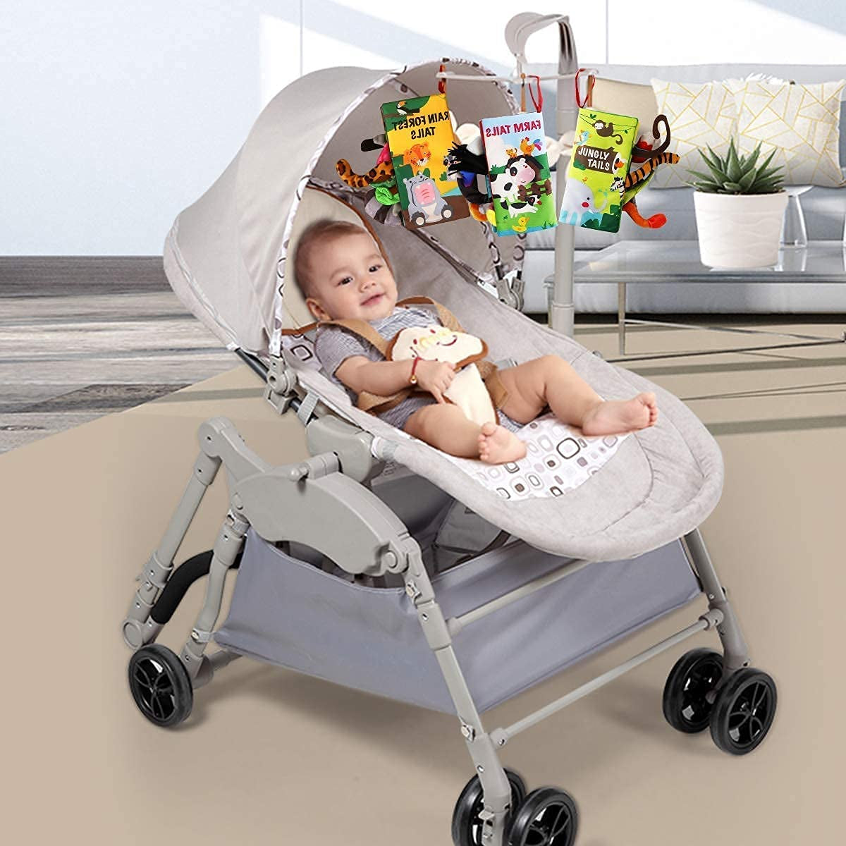 Touch and feel tummy time book, view 8
