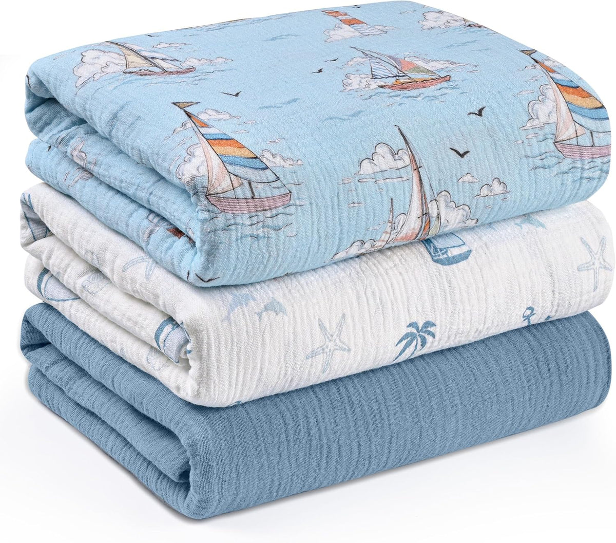 Muslin swaddle blankets, 3-pack, view 23