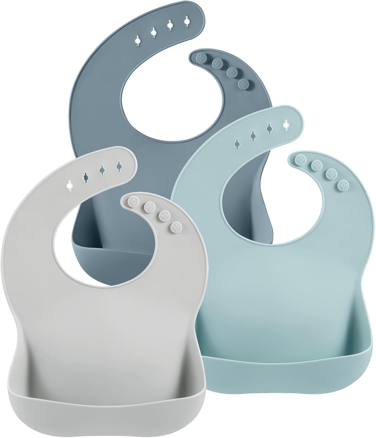 Silicone baby bibs, 3-pack, view 10