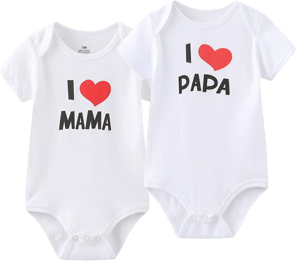 Short Sleeve Newborn Bodysuit and Pants Set for Infants - Unisex Baby Clothing