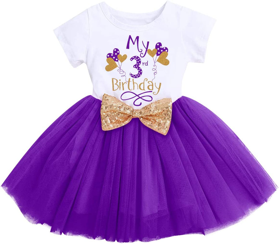 Adorable Toddler Girls' Tutu Princess Dress - Perfect for Birthday Celebrations and Cake Smash Events!