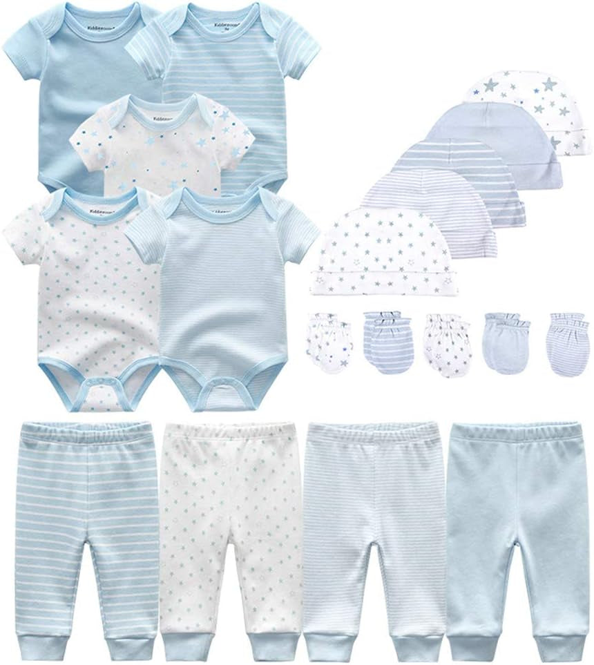 Ultimate 19-Piece Unisex Baby Layette Essentials Gift Set for Newborns