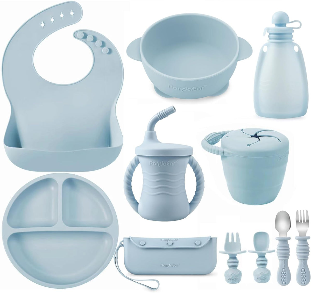 Silicone baby feeding set, view 9