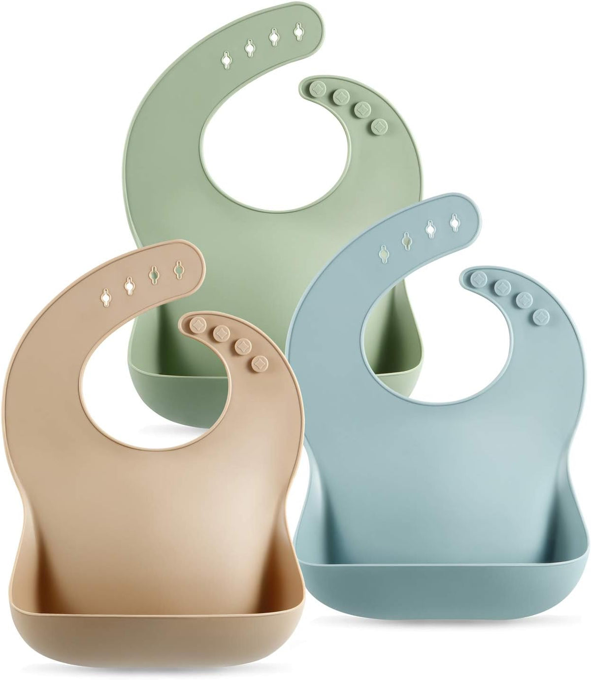 Silicone baby bibs, 3-pack, view 9