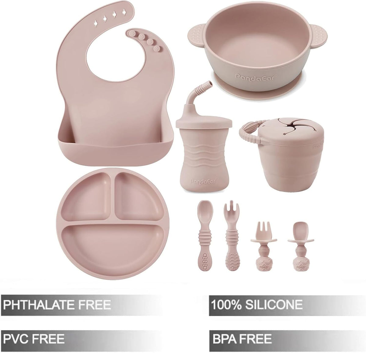 Silicone baby feeding set, view 2