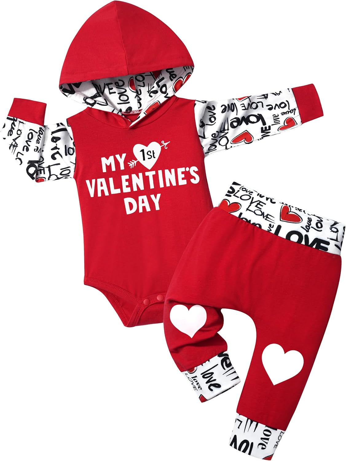 Adorable Newborn Baby Boy Plaid Hoodie & Pants Set - Cozy 2PCS Fall/Winter Outfit