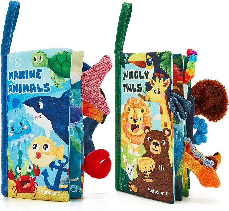 Crinkle cloth books, 2-pack