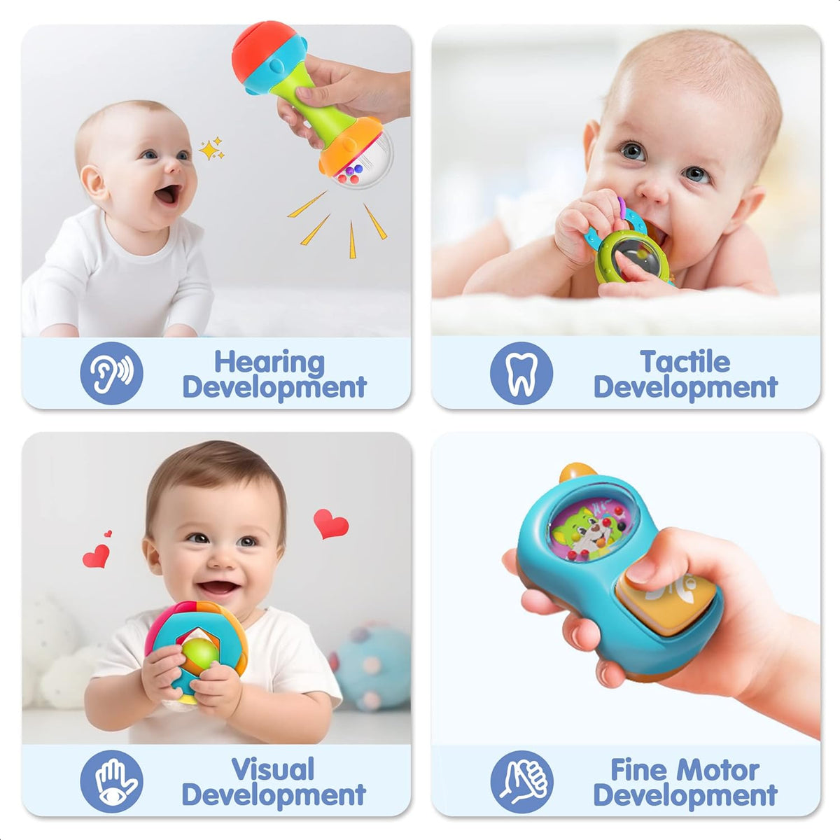 Baby rattle and teether set, view 2
