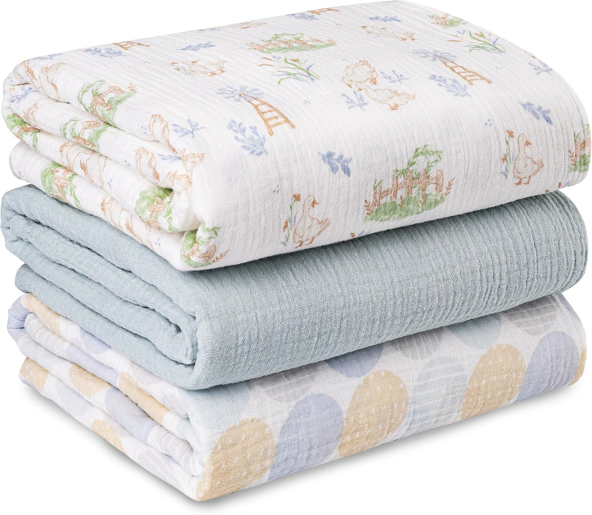 Muslin swaddle blankets, 3-pack, view 26