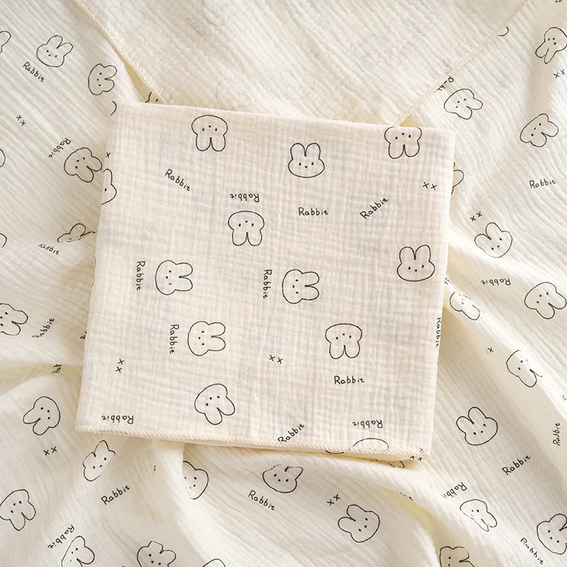 Adorable Cotton Muslin Baby Swaddle Blanket - Soft, Breathable, and Perfect for Newborns!