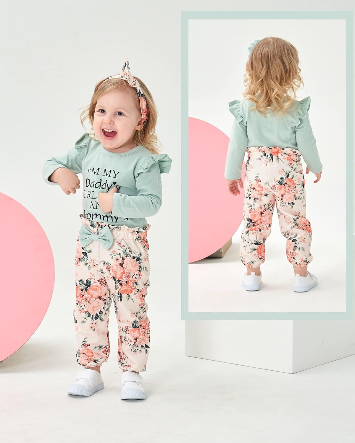 4-Piece Newborn Baby Girl Fall and Winter Outfit Set