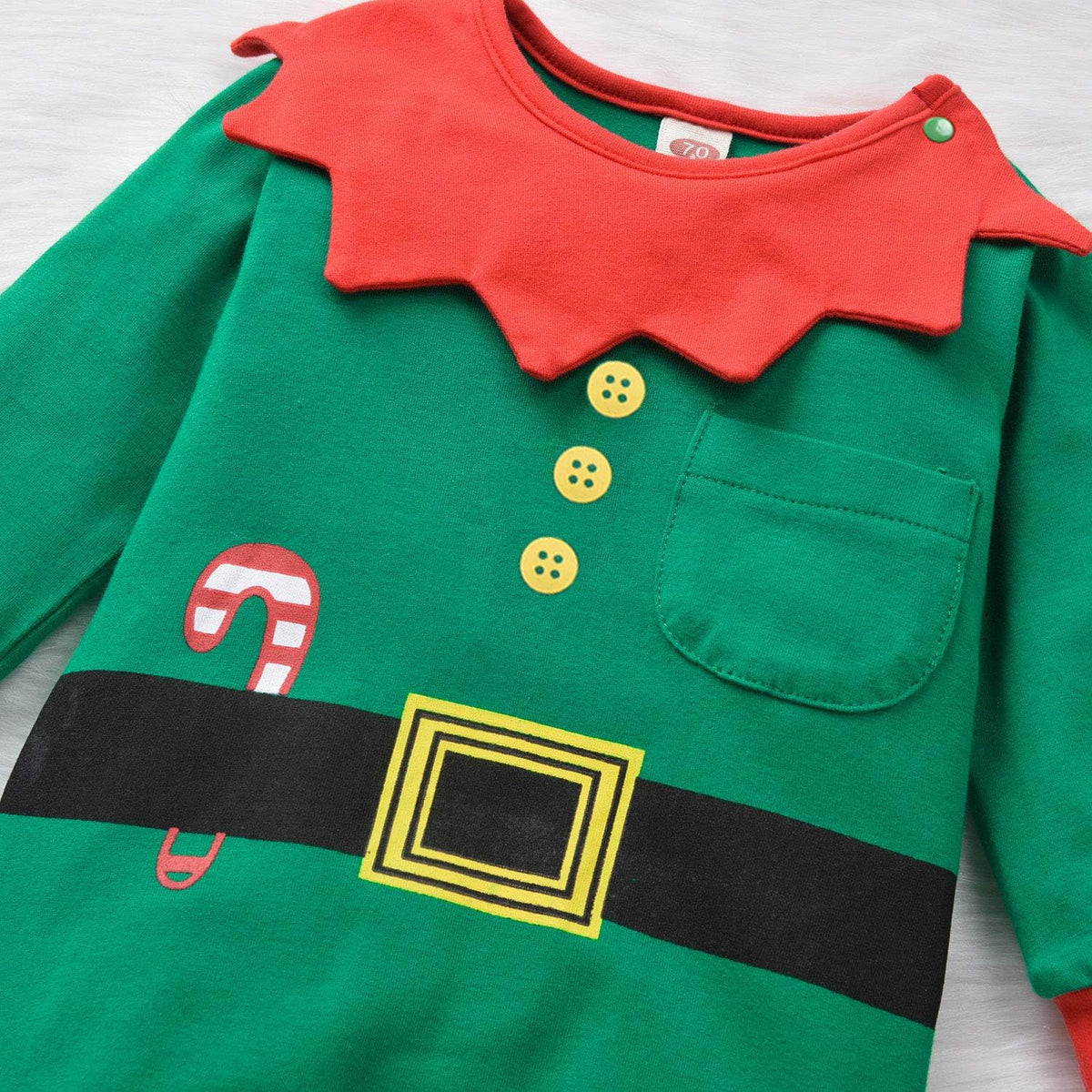 Infant Baby Boys Girls First Christmas Outfit Xmas Romper Elf Santa Clothes