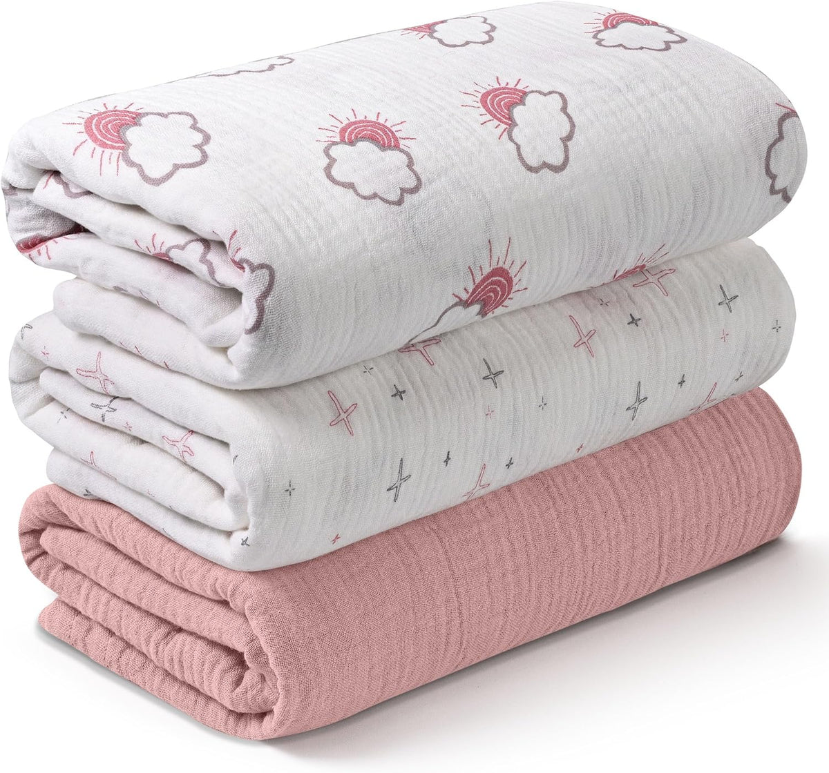 Muslin swaddle blankets, 3-pack, view 24