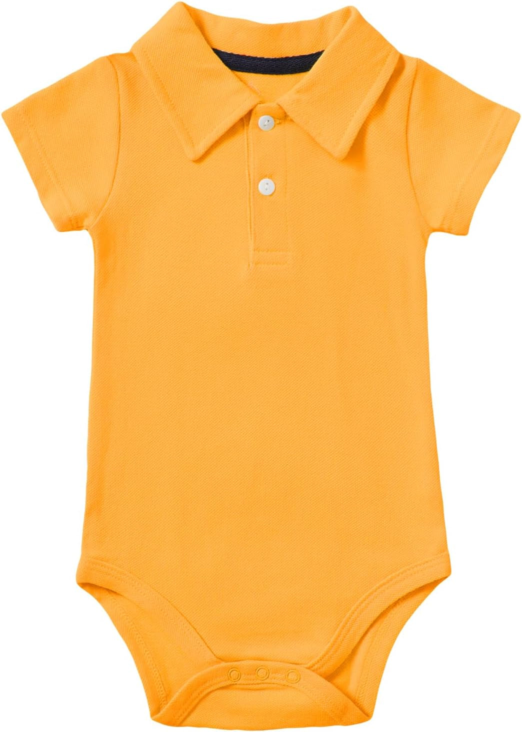 Baby Boy Polo Bodysuit, Cotton Pique One-Piece, 0-24M