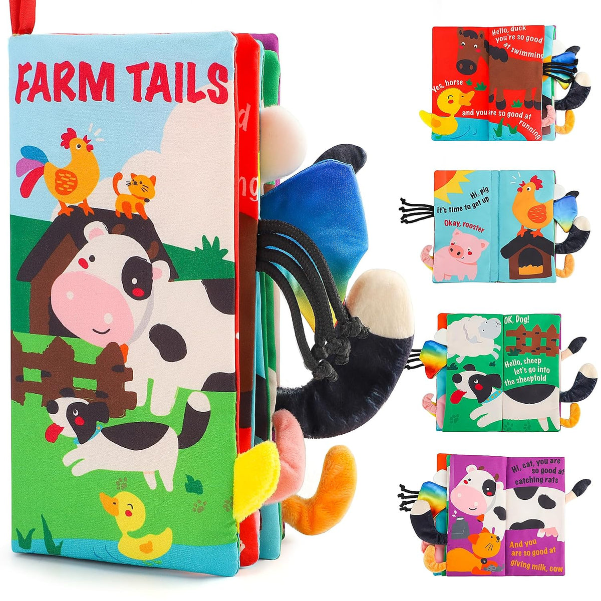 Touch and feel tummy time book, view 11
