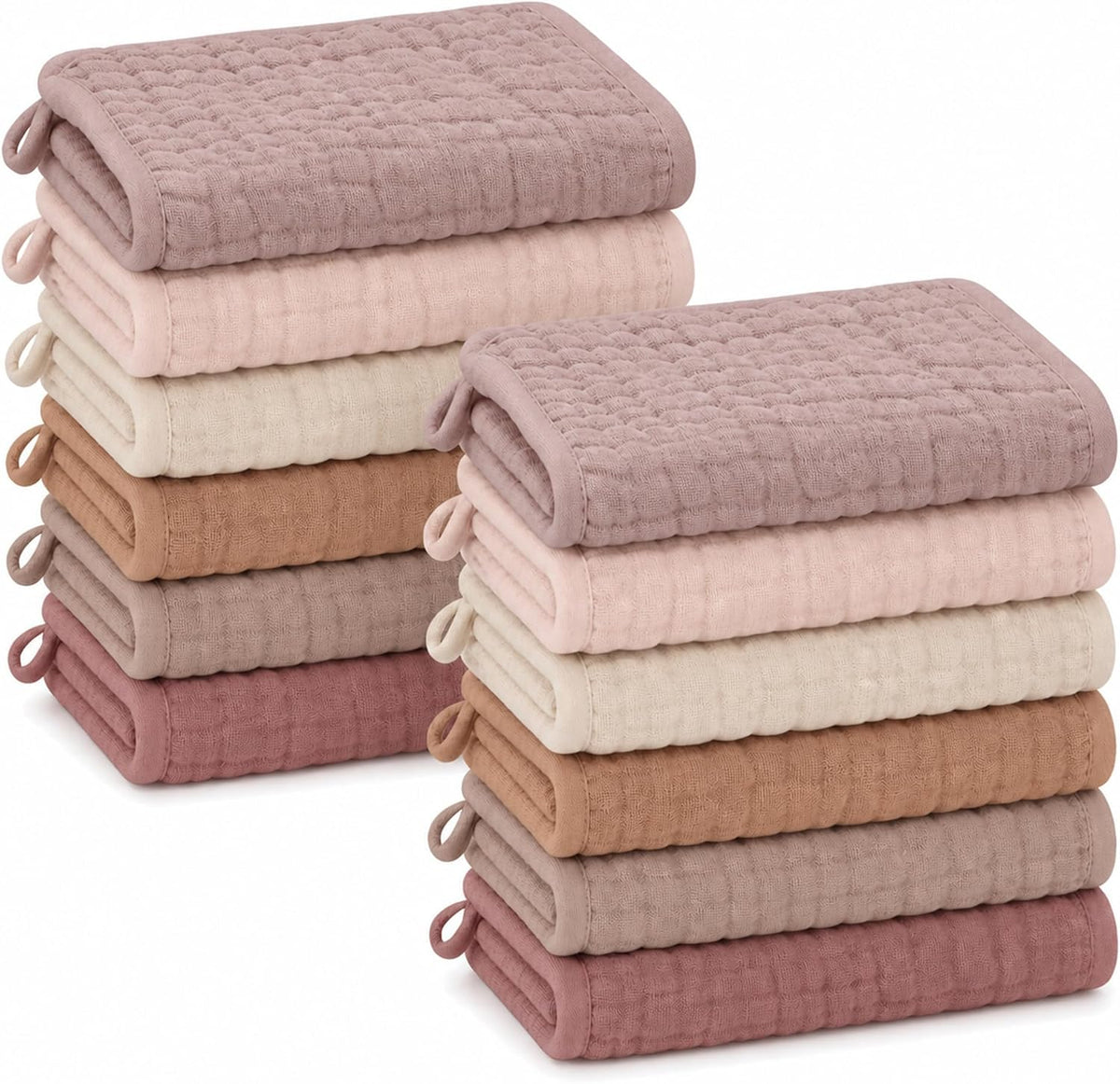 Muslin baby washcloths, 12-pack, view 9