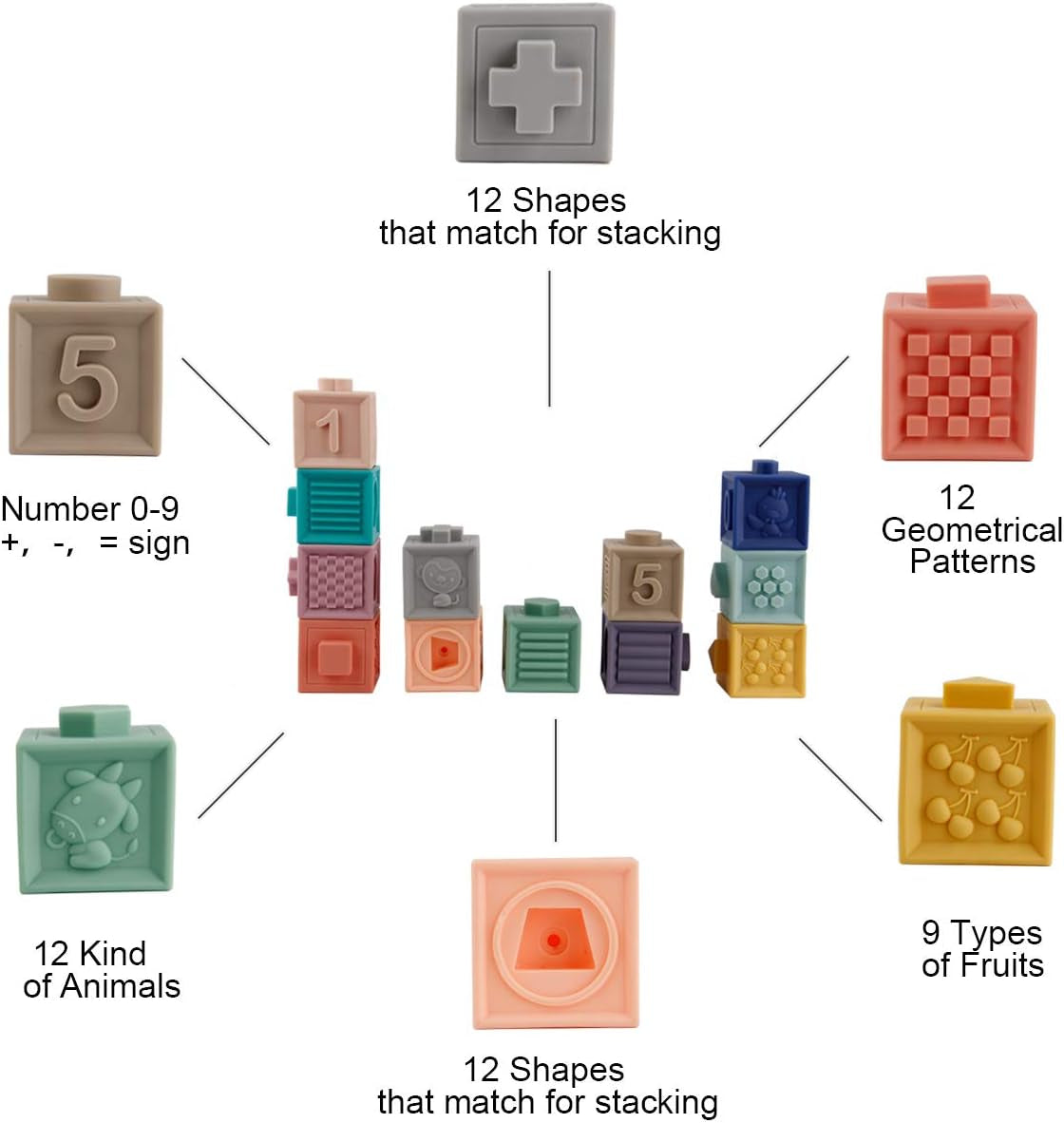 Soft squeeze building blocks, view 5