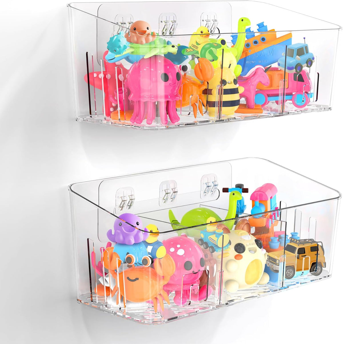 Bath toy storage organizer