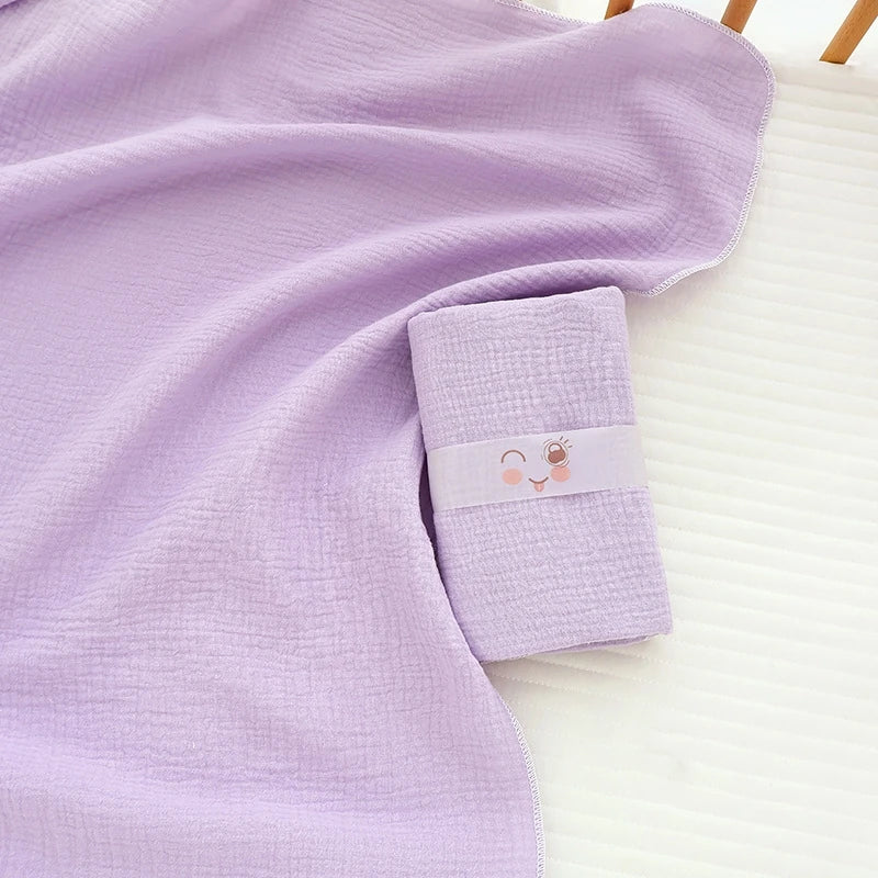 Adorable Cotton Muslin Baby Swaddle Blanket - Soft, Breathable, and Perfect for Newborns!