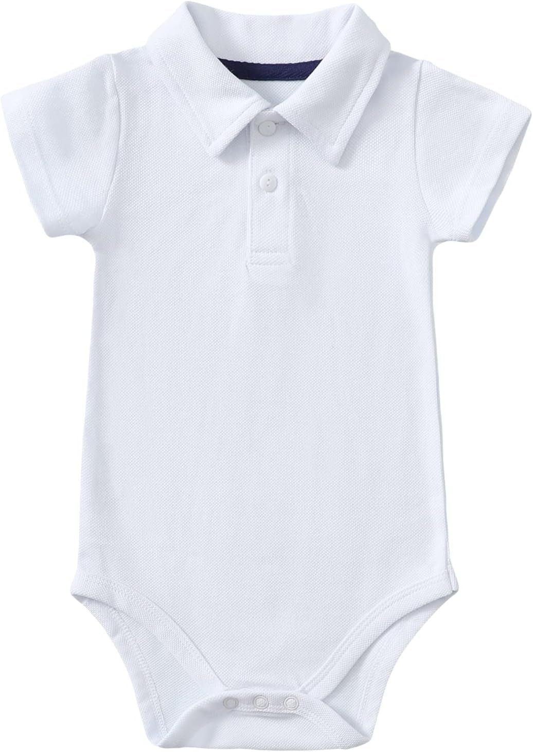 Baby Boy Polo Bodysuit, Cotton Pique One-Piece, 0-24M