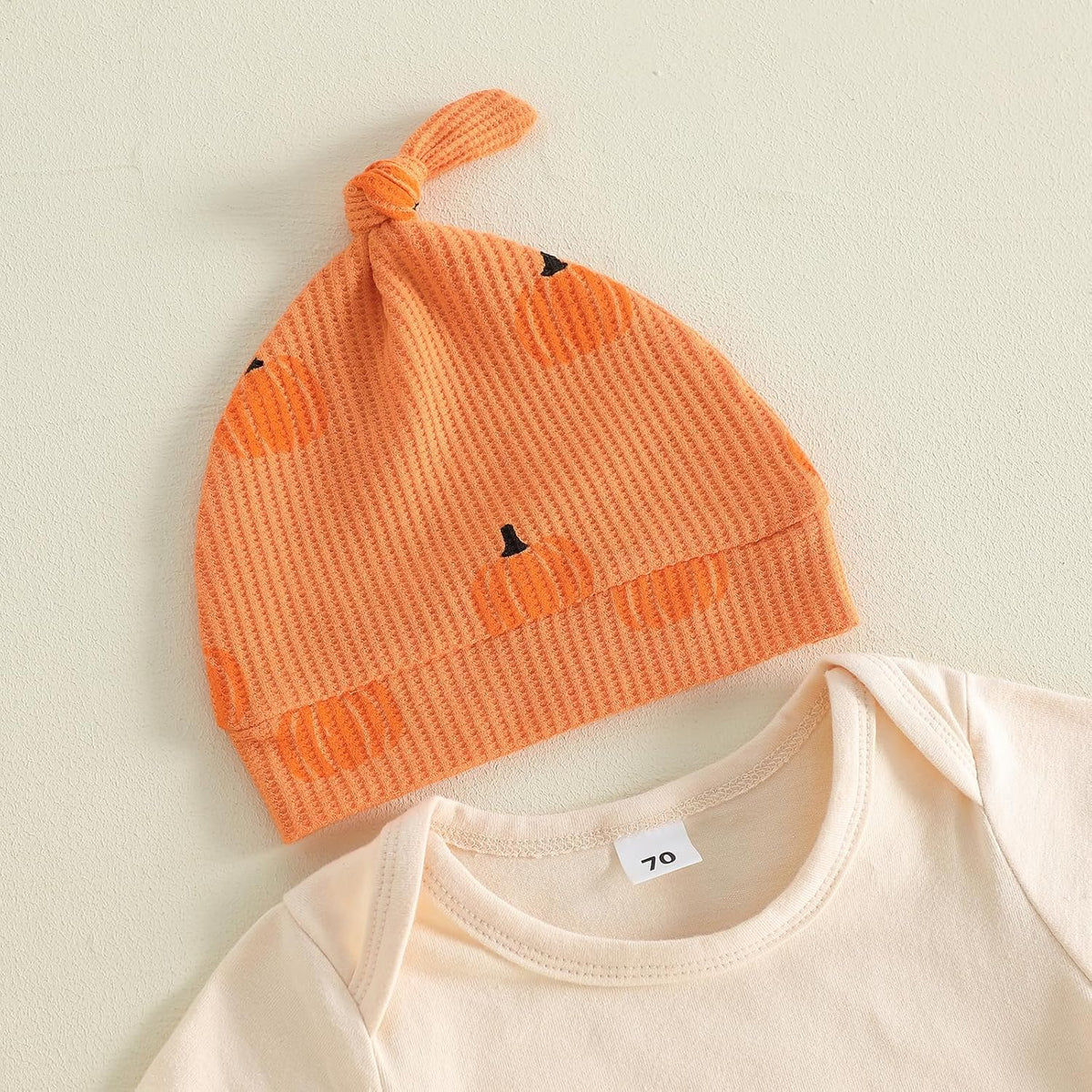 My First Halloween Baby Boy Outfit Short Sleeve Romper + Pumpkin Patch Pants + Hat Newborn Fall Clothes