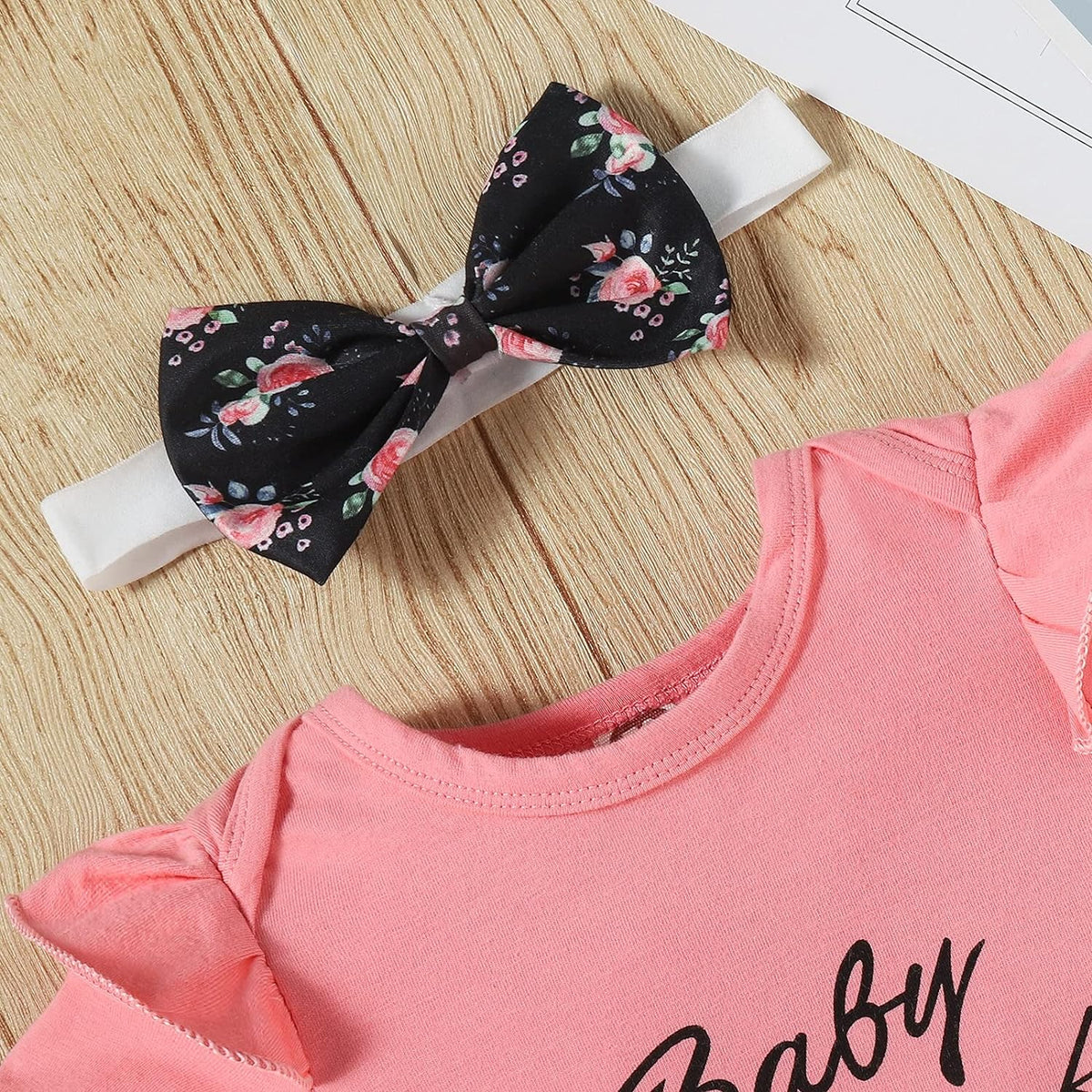 Adorable Summer Romper Set for Baby Girls - Stylish Shorts Outfits for Newborns to 24 Months