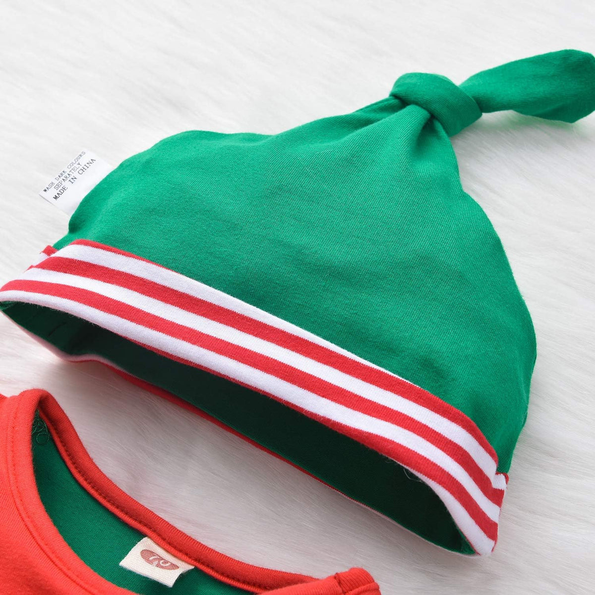 Infant Baby Boys Girls First Christmas Outfit Xmas Romper Elf Santa Clothes