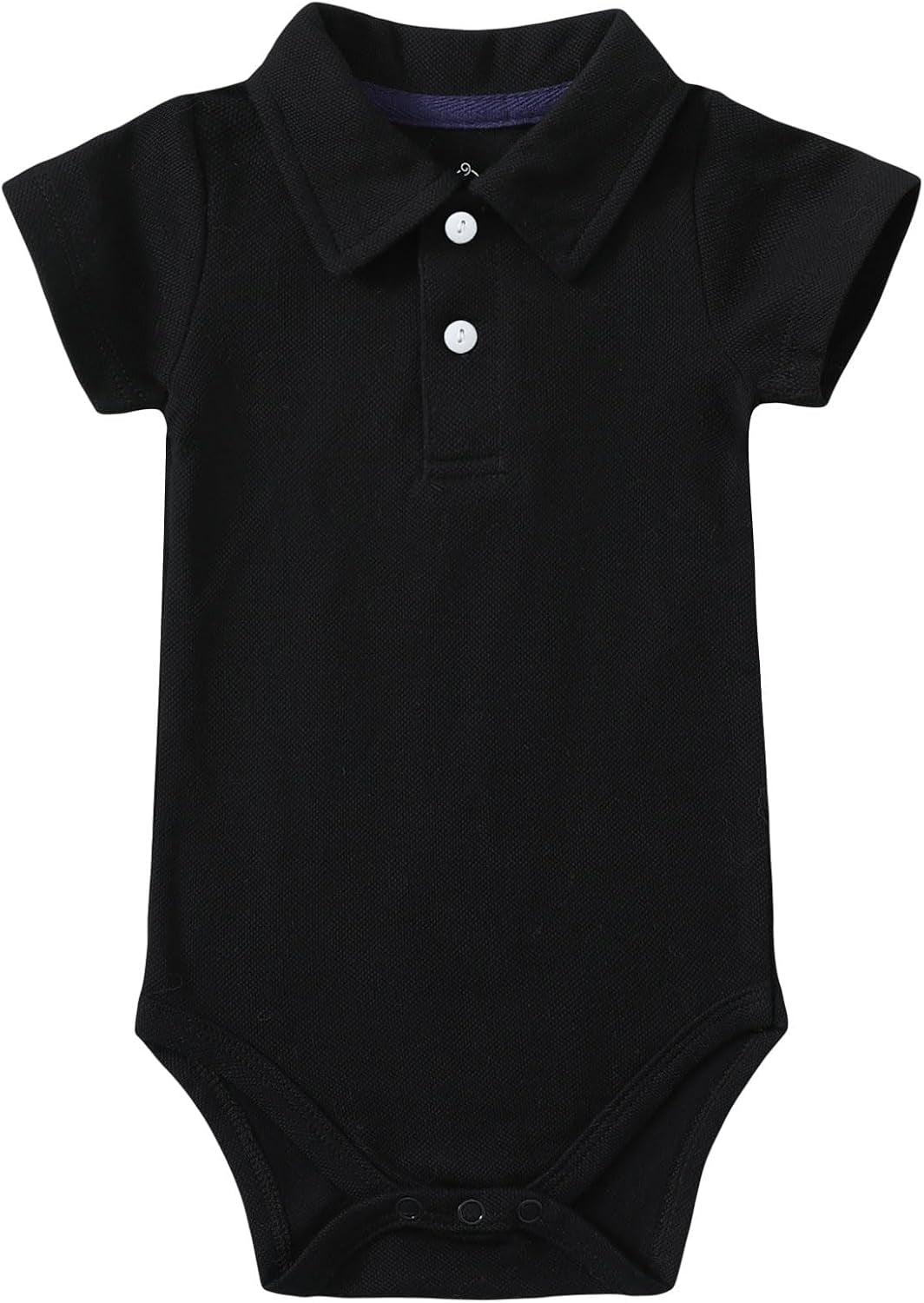 Baby Boy Polo Bodysuit, Cotton Pique One-Piece, 0-24M