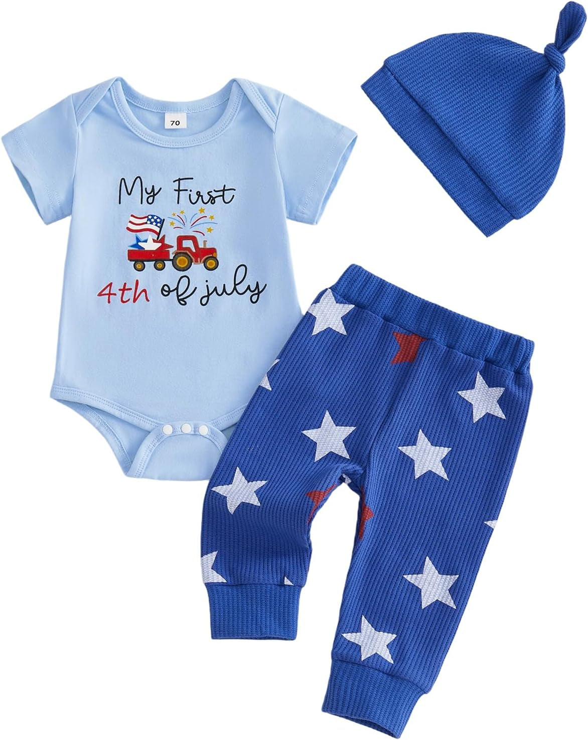 My First Halloween Baby Boy Outfit Short Sleeve Romper + Pumpkin Patch Pants + Hat Newborn Fall Clothes