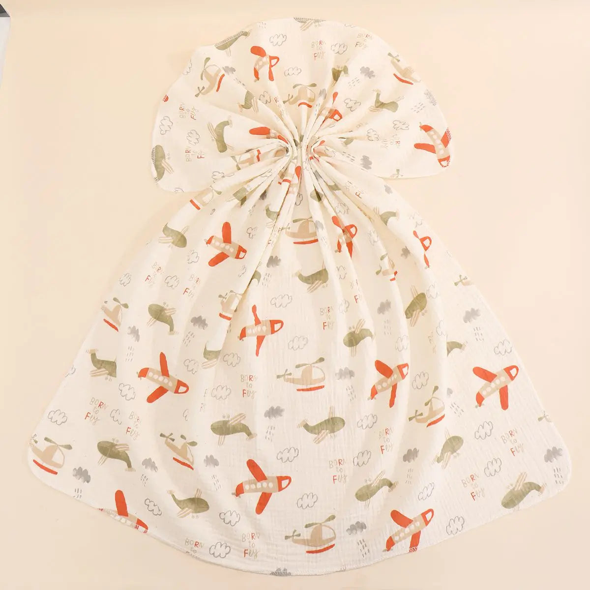 Adorable Cotton Muslin Baby Swaddle Blanket - Soft, Breathable, and Perfect for Newborns!