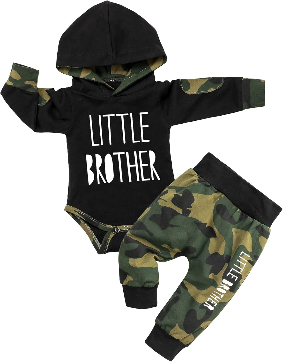 Adorable Newborn Baby Boy Plaid Hoodie & Pants Set - Cozy 2PCS Fall/Winter Outfit