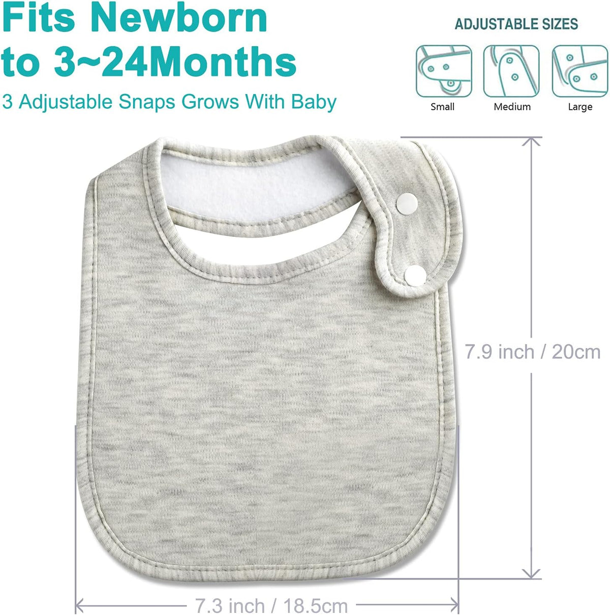 Stylish & Soft Cotton Bandana Bibs Set for Newborns - Unisex, Absorbent, Perfect for Boys & Girls (3-36 Months)
