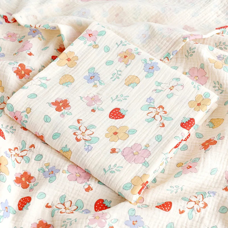 Adorable Cotton Muslin Baby Swaddle Blanket - Soft, Breathable, and Perfect for Newborns!