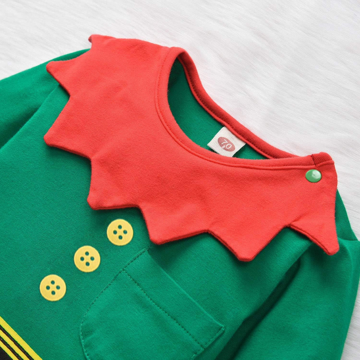Infant Baby Boys Girls First Christmas Outfit Xmas Romper Elf Santa Clothes