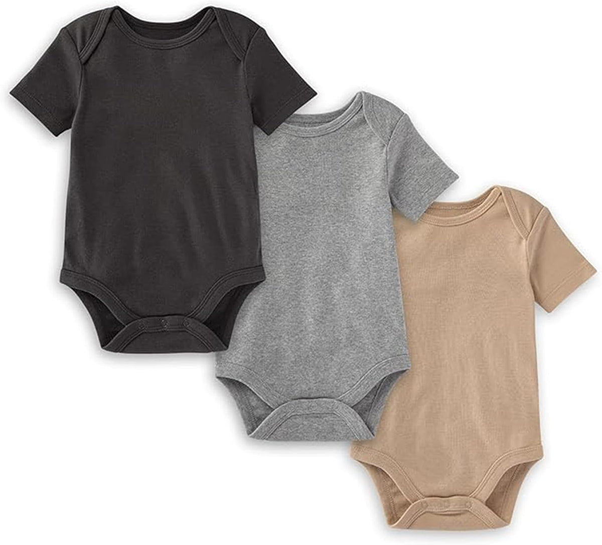 Eco-Friendly Unisex Organic Cotton Bodysuits - 3-Pack for Ultimate Comfort